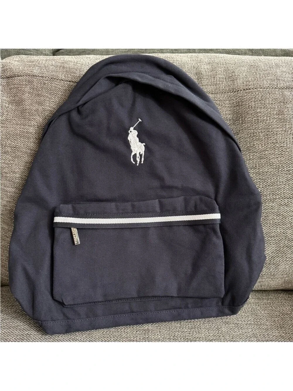 Polo Ralph Lauren Navy Canvas Backpack New